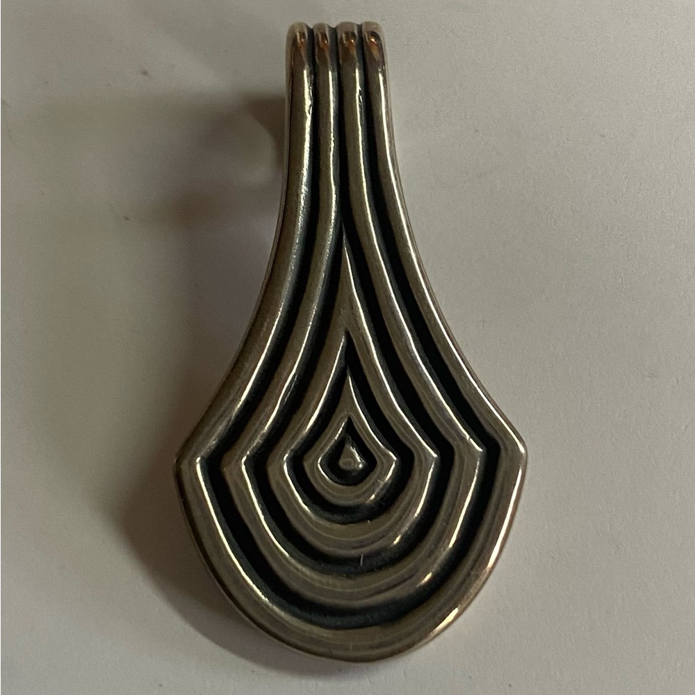 ⭐️JAMES AVERY⭐️ Sterling Silver 925 Concentric Lined Drop Pendant-Retired